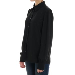 CAMICIA STRASS NERO